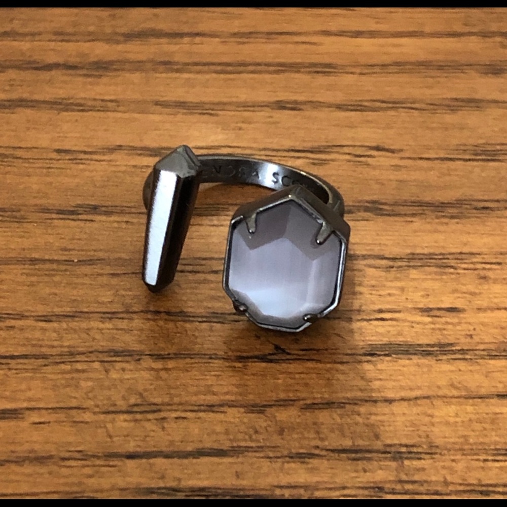 Kendra Scott Theodore Ring- Gunmetal, Slate